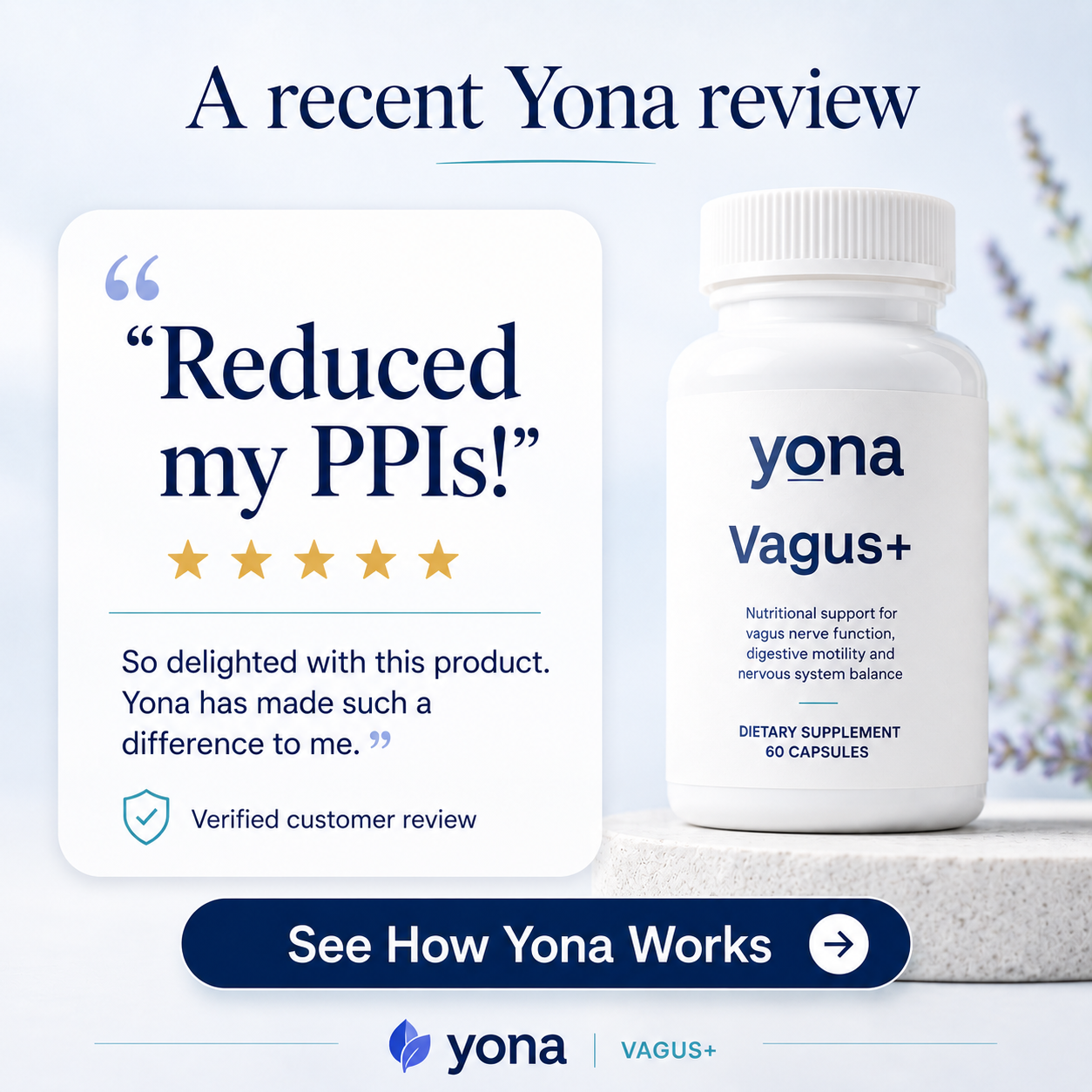 Yona Vagus+ | Targets the Root Cause of Acid Reflux | Relief in 6-12 Weeks