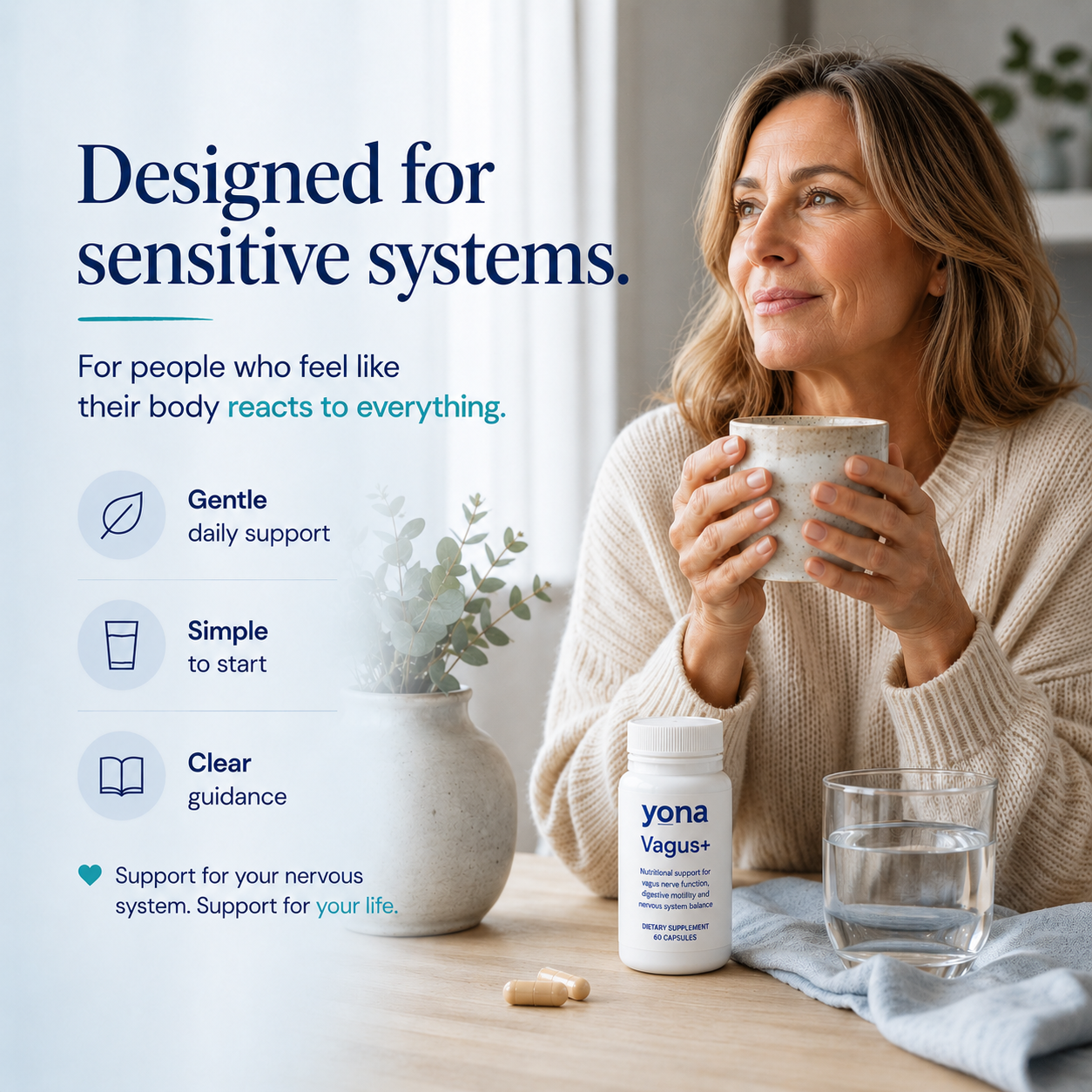 Yona Vagus+ Nervous System and Gut Support