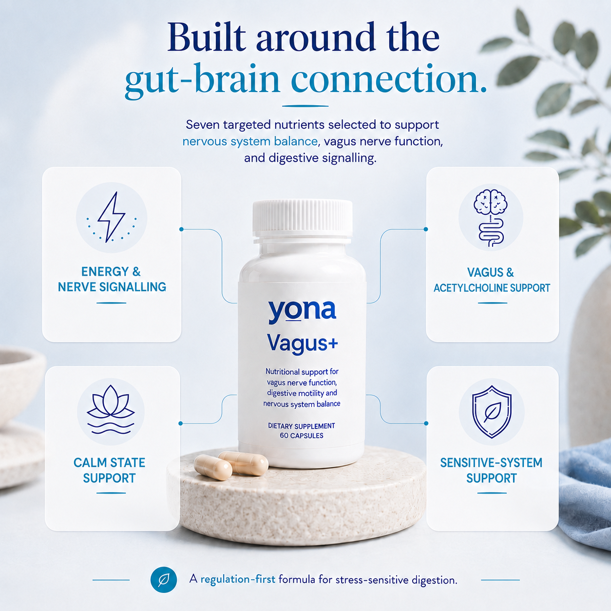 Yona Vagus+ Nervous System and Gut Support